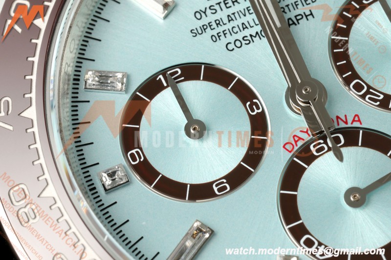 Rolex - Daytona 126506 40mm SS/SS Ice Blue/Dia RWF Gaint Weighted JH4131  Free Sprung