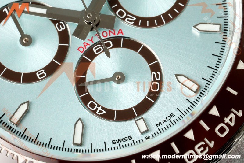 Rolex-Daytona 126506 40mm Gain Weight SS/SS Ice Blue/Stk RWF  JH4131  Free Sprung