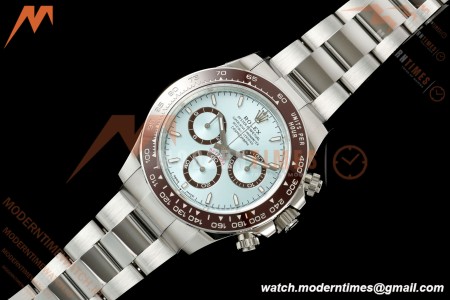 Rolex-Daytona 126506 40mm Gain Weight SS/SS Ice Blue/Stk RWF  JH4131  Free Sprung
