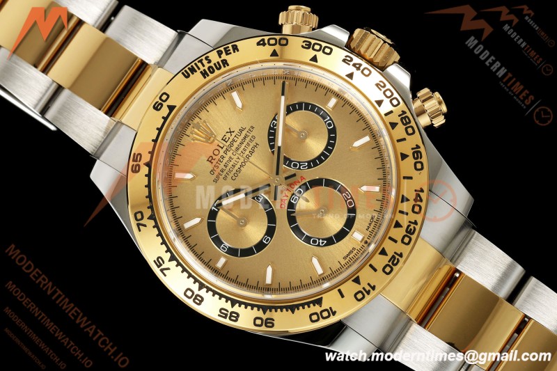 Rolex - Daytona 126503 40mm SS/YG Gold/Stk Dial UFO UF4131 Free Sprung