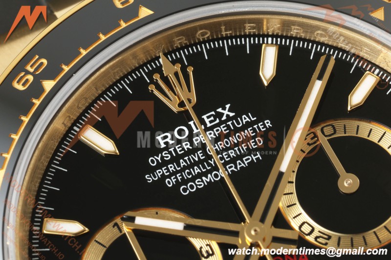 Rolex - Daytona 126518LN 40mm Gain Weight CER/YG/RU Blk/Stk ZF JH4131