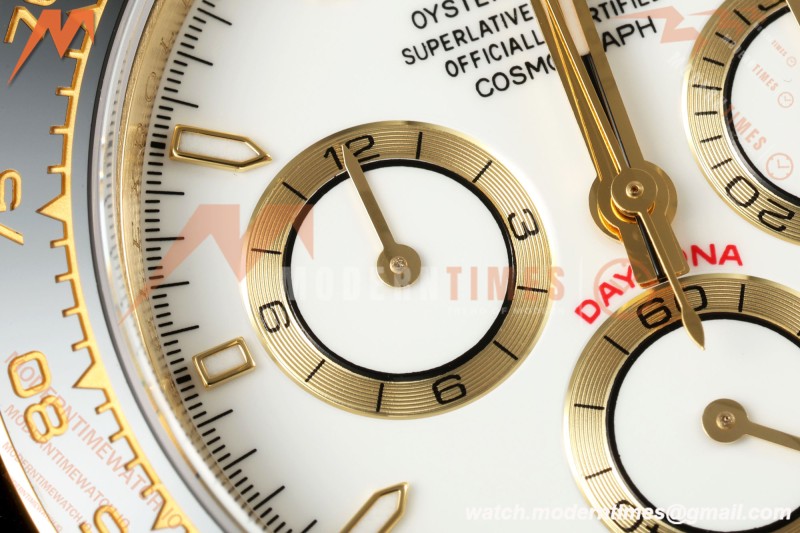 Rolex - Daytona 126518LN 40mm Gain Weight CER/YG/RU Wht/Stk ZF JH4131