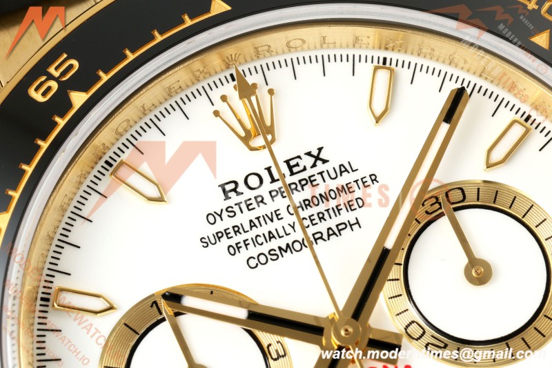Rolex - Daytona 126518LN 40mm Gain Weight CER/YG/RU Wht/Stk ZF JH4131