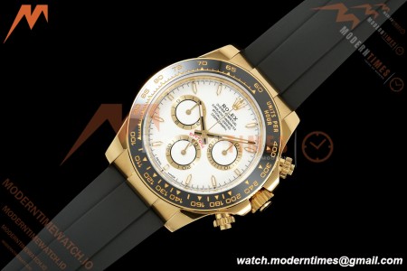 Rolex - Daytona 126518LN 40mm Gain Weight CER/YG/RU Wht/Stk ZF JH4131