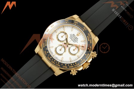 Rolex - Daytona 126518LN 40mm Gain Weight CER/YG/RU Wht/Stk ZF JH4131