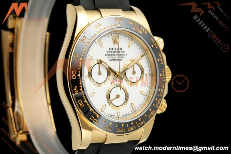 Rolex - Daytona 126518LN 40mm Gain Weight CER/YG/RU Wht/Stk ZF JH4131