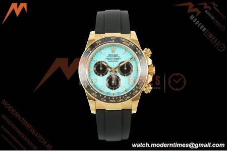 Rolex - Daytona 126518LN 40mm Gain Weight CER/YG/RU Turquoise Blue/Stk ZF JH4131