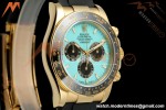 Rolex - Daytona 126518LN 40mm Gain Weight CER/YG/RU Turquoise Blue/Stk ZF JH4131