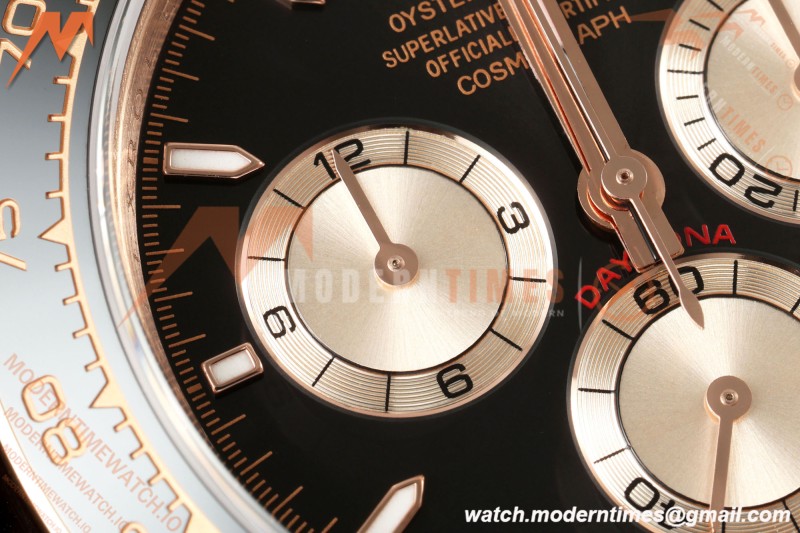 Rolex - Daytona 126515LN 40mm Gain Weight CER/RG/RU Blk/Gold/Stk ZF SH4131