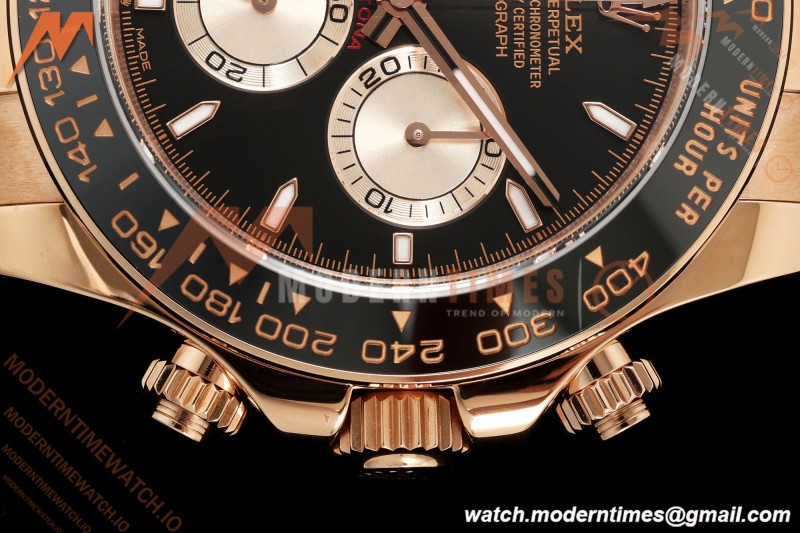 Rolex - Daytona 126515LN 40mm Gain Weight CER/RG/RU Blk/Gold/Stk ZF SH4131