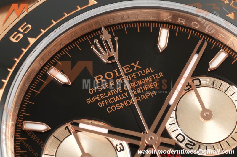 Rolex - Daytona 126515LN 40mm Gain Weight CER/RG/RU Blk/Gold/Stk ZF SH4131
