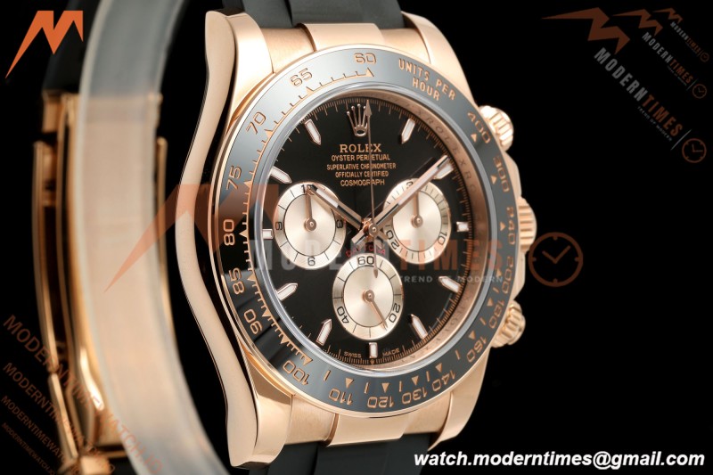 Rolex - Daytona 126515LN 40mm Gain Weight CER/RG/RU Blk/Gold/Stk ZF SH4131