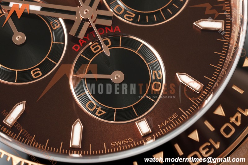 Rolex - Daytona 126515LN 40mm Gain Weight CER/RG/RU Chocolate/Blk/Stk ZF SH4131