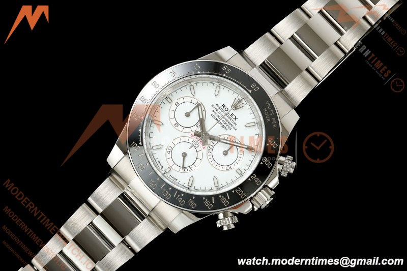 Rolex - Daytona 126502 40mm 904L SS/SS White Dial ERF JH4131 Free Sprung