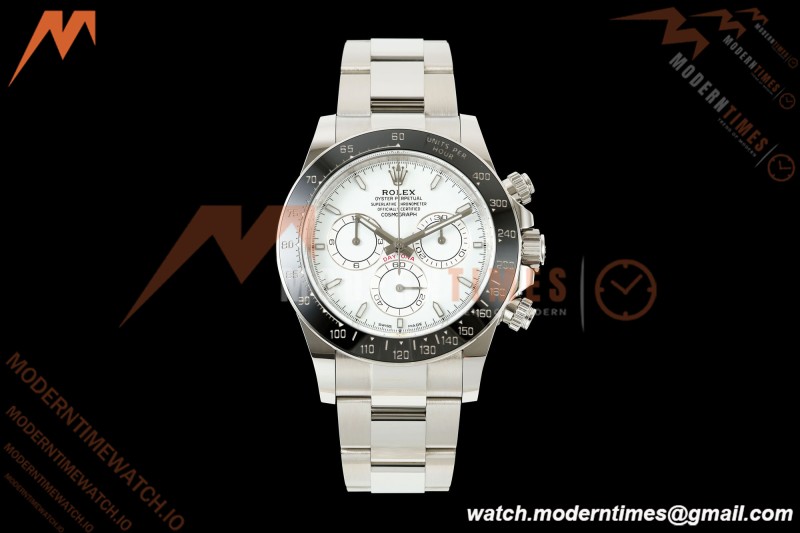 Rolex - Daytona 126502 40mm 904L SS/SS White Dial ERF JH4131 Free Sprung