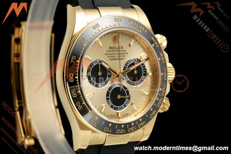 Rolex - Daytona 126518LN 40mm Gain Weight CER/YG/RU YG/Blk/Stk WF JH4131 Free Sprung