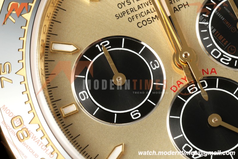 Rolex - Daytona 126518LN 40mm Gain Weight CER/YG/RU YG/Blk/Stk WF JH4131 Free Sprung