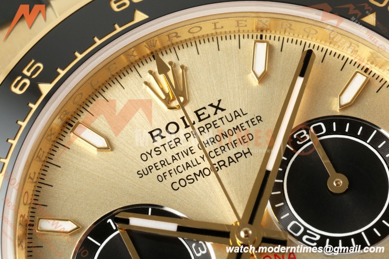 Rolex - Daytona 126518LN 40mm Gain Weight CER/YG/RU YG/Blk/Stk WF JH4131 Free Sprung
