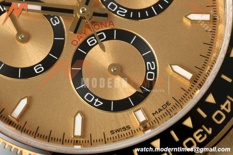 Rolex - Daytona 126518LN 40mm Gain Weight YG/RU Gold/Stk WF JH4131 Free Sprung