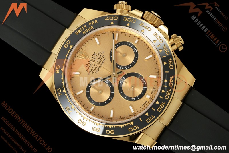 Rolex - Daytona 126518LN 40mm Gain Weight YG/RU Gold/Stk WF JH4131 Free Sprung