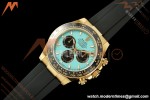 Rolex - Daytona 126518LN 40mm Gain Weight CER/YG/RU Turquoise Blue/Stk WF JH4131 Free Sprung
