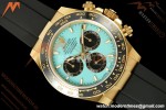 Rolex - Daytona 126518LN 40mm Gain Weight CER/YG/RU Turquoise Blue/Stk WF JH4131 Free Sprung