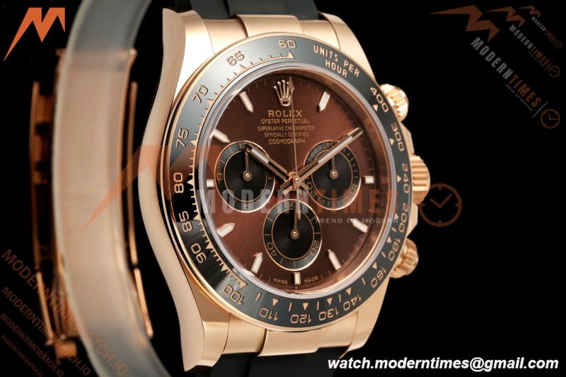 Rolex - Daytona 126515LN 40mm Gain Weight CER/RG/RU Chocolate/Blk/Stk WF JH4131 Free Sprung