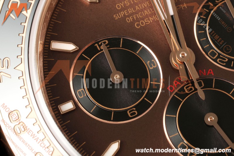 Rolex - Daytona 126515LN 40mm Gain Weight CER/RG/RU Chocolate/Blk/Stk WF JH4131 Free Sprung