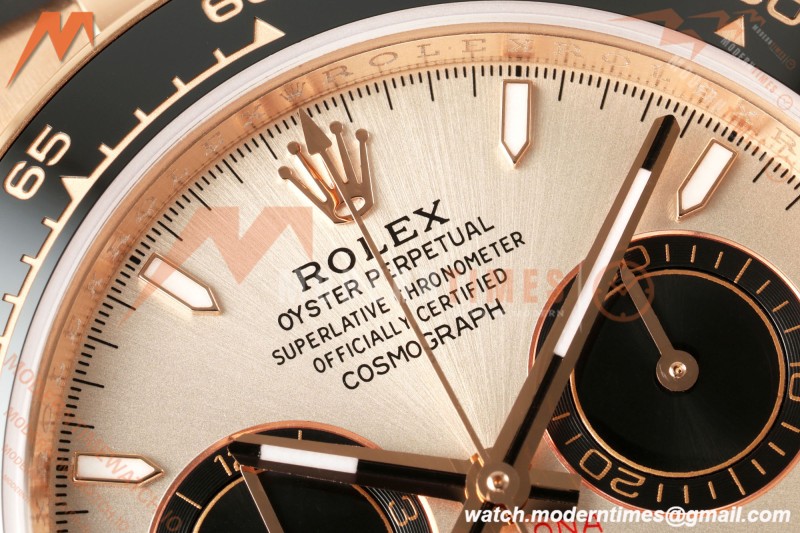 Rolex - Daytona 126515LN 40mm Gain Weight CER/RG/RU CHAMP/BLK/STK WF JH4131 Free Sprung