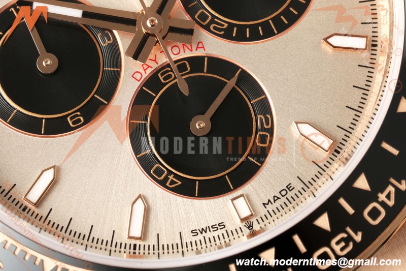 Rolex - Daytona 126515LN 40mm Gain Weight CER/RG/RU CHAMP/BLK/STK WF JH4131 Free Sprung