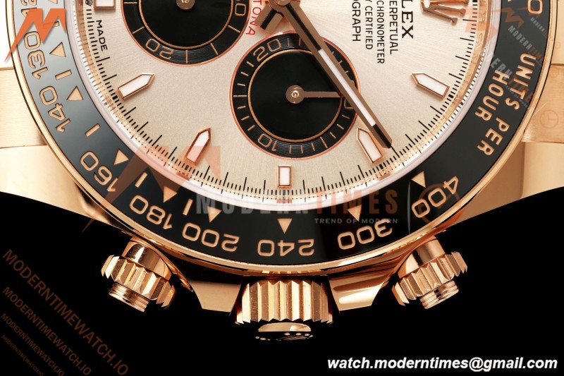 Rolex - Daytona 126515LN 40mm Gain Weight CER/RG/RU CHAMP/BLK/STK WF JH4131 Free Sprung