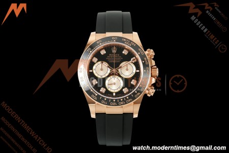 Rolex - Daytona 126515LN 40mm Gain Weight RG/RU Blk/Gold/Dia WF JH4131 Free Sprung