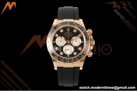 Rolex - Daytona 126515LN 40mm Gain Weight RG/RU Blk/Gold/Dia WF JH4131 Free Sprung