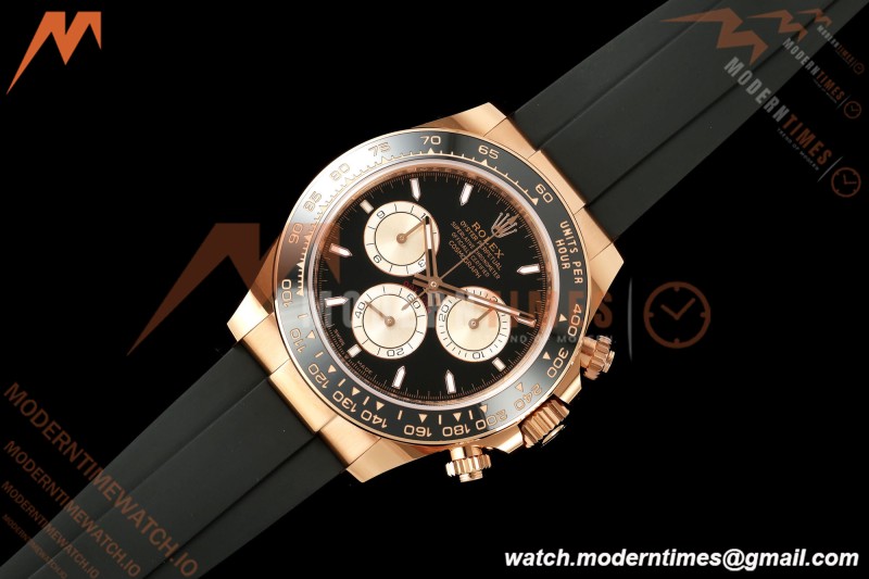 Rolex - Daytona 126515LN 40mm Gain Weight CER/RG/RU Blk/Gold/Stk WF JH4131 Free Sprung