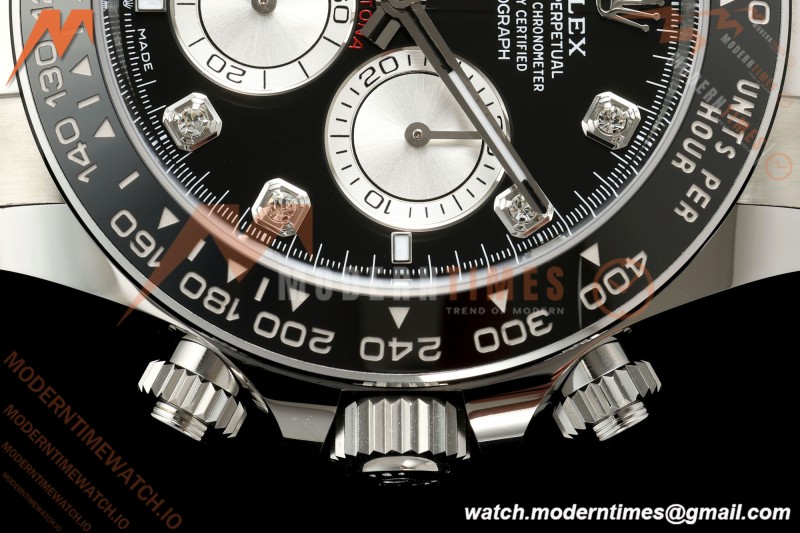 Rolex - Daytona 126519LN 40mm Gain Weight SS/RU Blk/Gry/Dia WF JH4131 Free Sprung