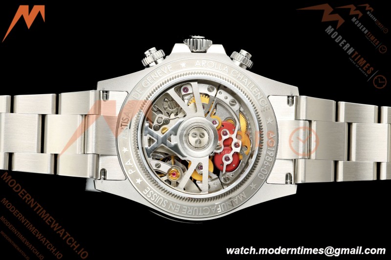 Rolex - Daytona 40mm Artisans De Genève Arolla SS/SS Blue Crystal Skeleton Dial Sonic SA4130