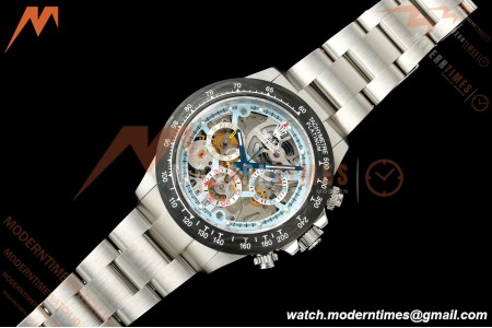Rolex - Daytona 40mm Artisans De Genève La Montoya SS/SS Blue Skeleton Dial Sonic SA4130