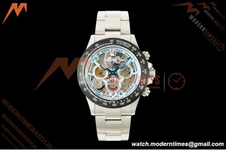 Rolex - Daytona 40mm Artisans De Genève La Montoya SS/SS Blue Skeleton Dial Sonic SA4130
