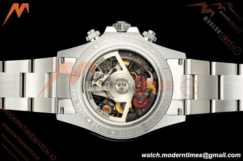 Rolex - Daytona 40mm Artisans De Genève La Montoya SS/SS Black Skeleton Dial Sonic SA4130