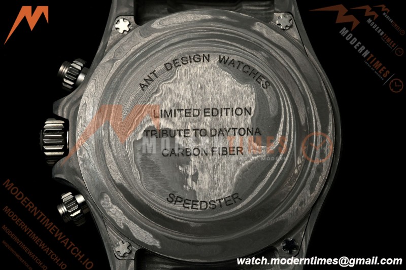 Rolex - Daytona DIW "Bugatti" 40mm Black Carbon Fiber/NY Wht/Stk Dial ANTF SH4130