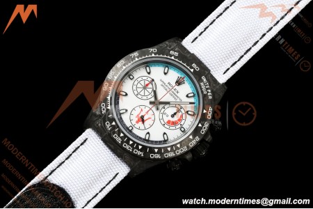 Rolex - Daytona DIW "Maserati" 40mm Black Carbon Fiber/NY Wht/Stk Dial ANTF SH4130