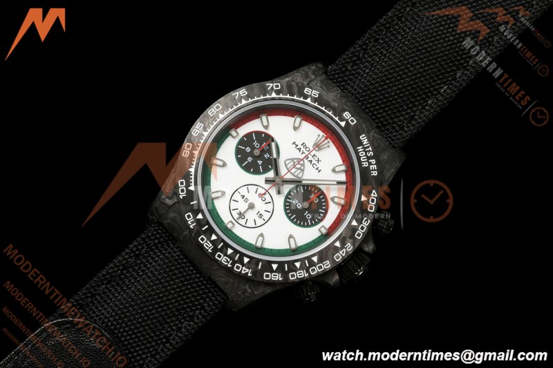 Rolex - Daytona DIW "Maybach" 40mm Black Carbon Fiber/NY Wht/Stk Dial ANTF SH4130