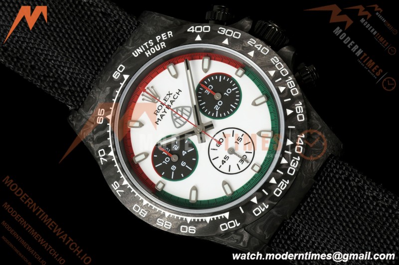 Rolex - Daytona DIW "Maybach" 40mm Black Carbon Fiber/NY Wht/Stk Dial ANTF SH4130