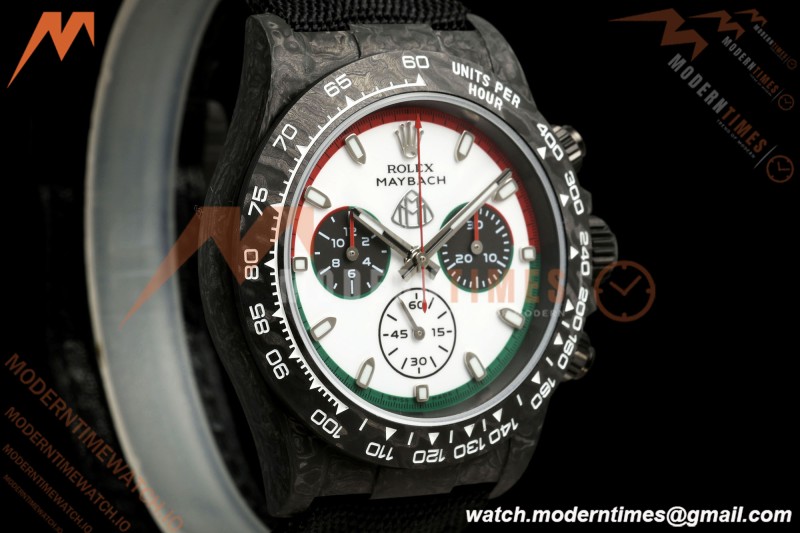 Rolex - Daytona DIW "Maybach" 40mm Black Carbon Fiber/NY Wht/Stk Dial ANTF SH4130