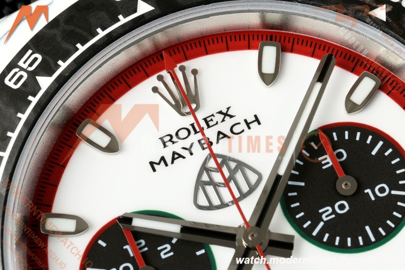 Rolex - Daytona DIW "Maybach" 40mm White Carbon Fiber/NY Wht/Stk Dial ANTF SH4130