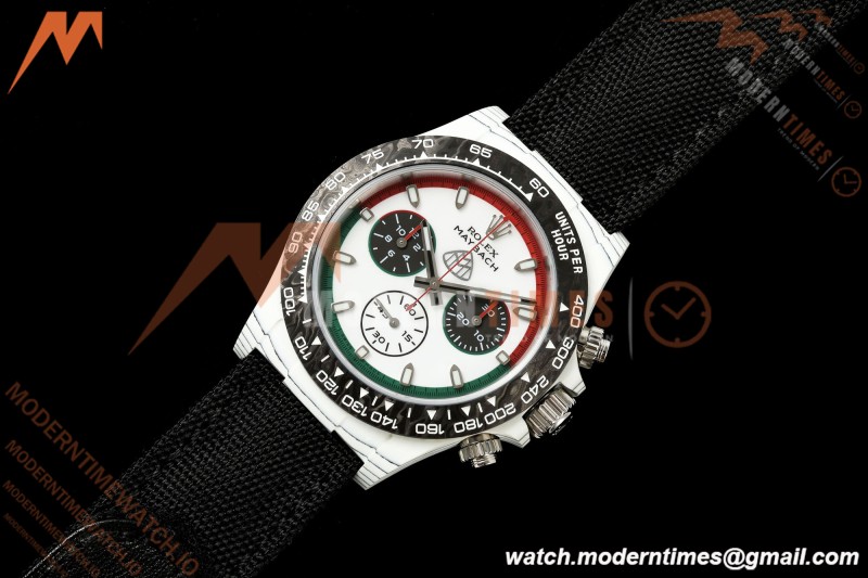 Rolex - Daytona DIW "Maybach" 40mm White Carbon Fiber/NY Wht/Stk Dial ANTF SH4130