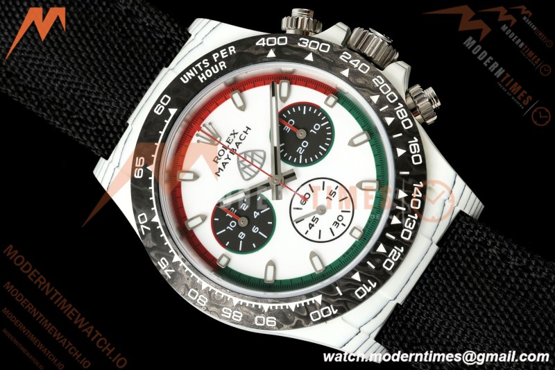 Rolex - Daytona DIW "Maybach" 40mm White Carbon Fiber/NY Wht/Stk Dial ANTF SH4130