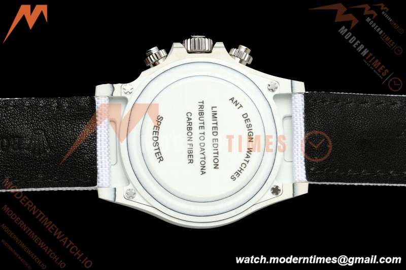 Rolex - Daytona DIW "BMW" 40mm White Carbon Fiber/NY Wht/Stk Dial ANTF SH4130