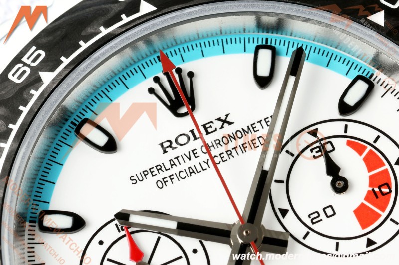 Rolex - Daytona DIW "Maserati" 40mm White Carbon Fiber/NY Wht/Stk Dial ANTF SH4130