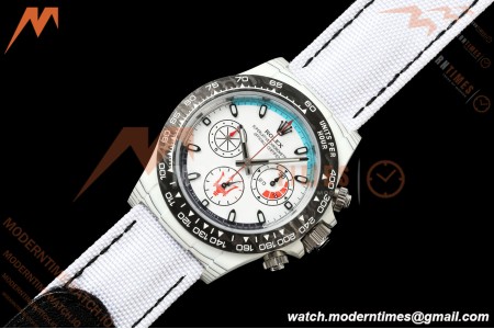 Rolex - Daytona DIW "Maserati" 40mm White Carbon Fiber/NY Wht/Stk Dial ANTF SH4130